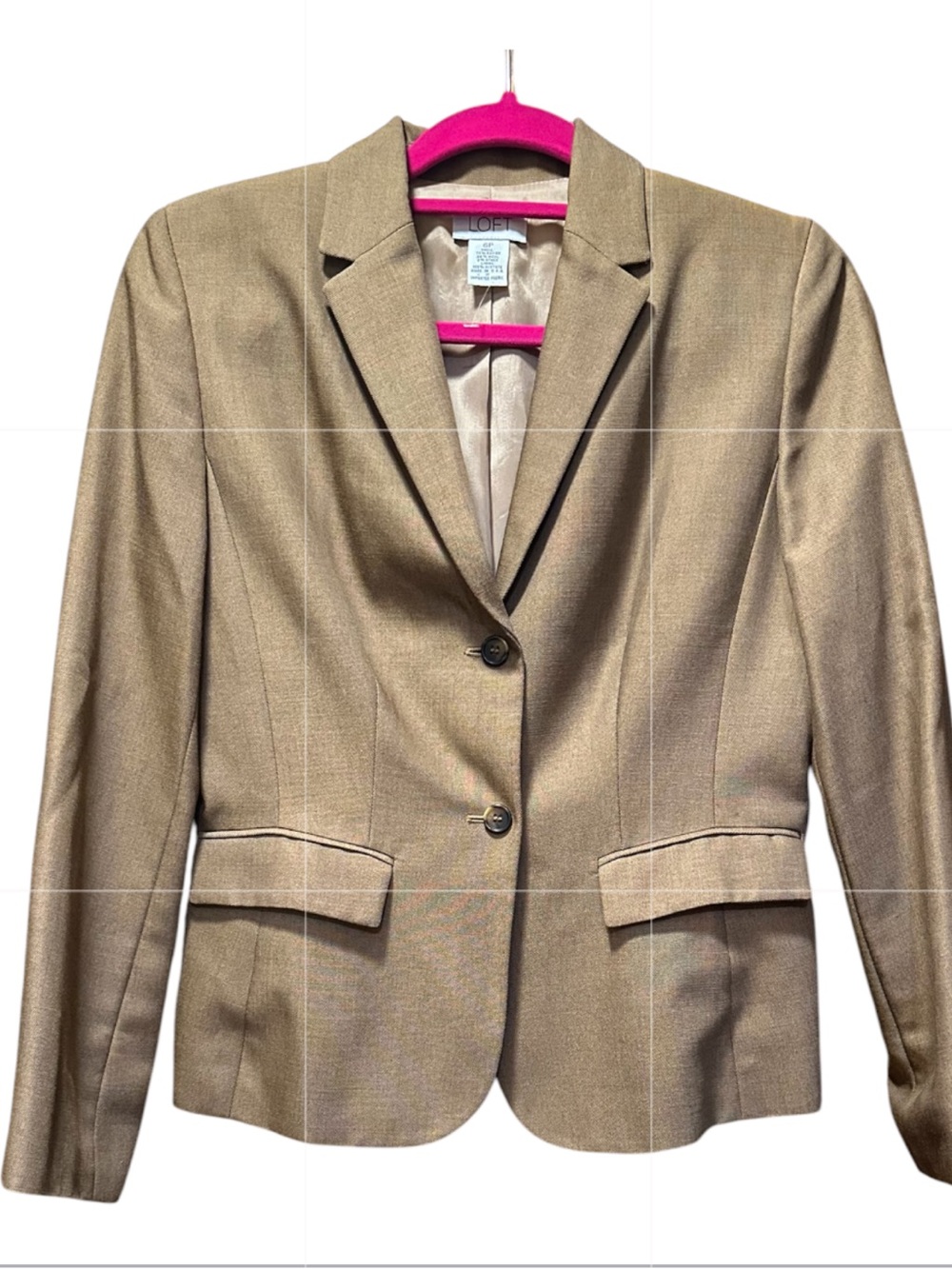 LOFT Women's Tan Blazer Jacket